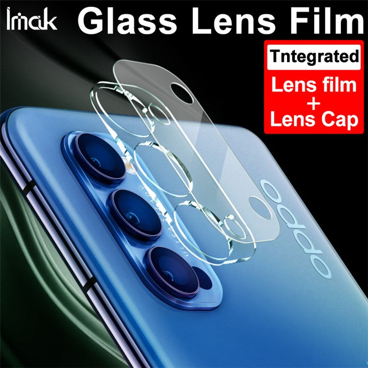 IMAK Glass Lens Film Integrated Lens Film + Lens Cap for Oppo Reno4 Pro 5G