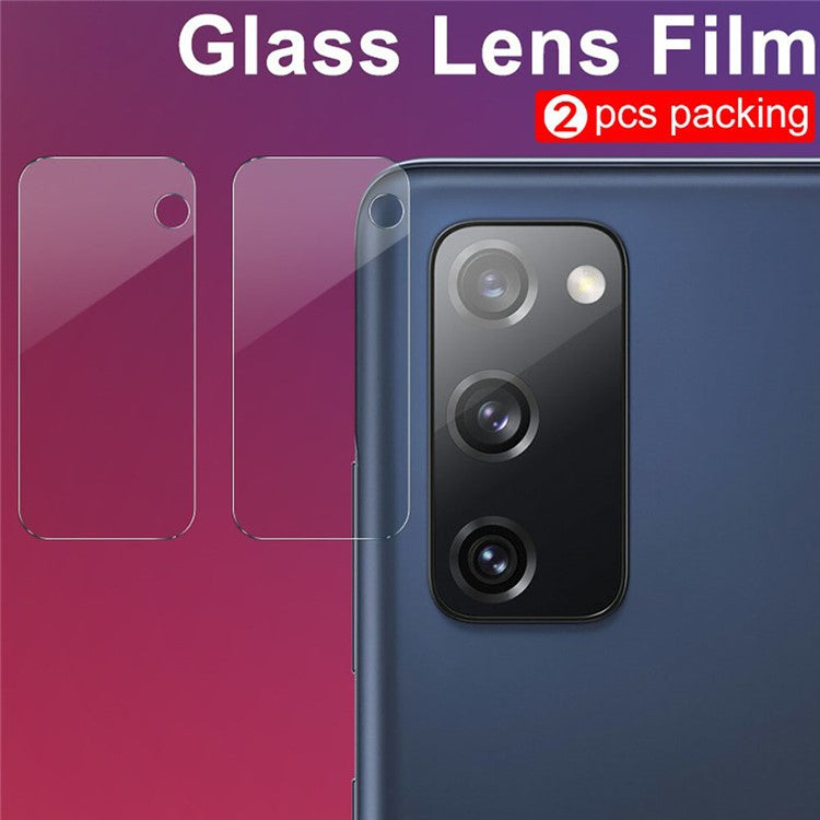 IMAK for Samsung Galaxy S20 FE/S20 Fan Edition/S20 FE 5G/S20 Fan Edition 5G/S20 Lite/S20 FE 2022 2Pcs/Pack Clear Glass Camera Lens Film