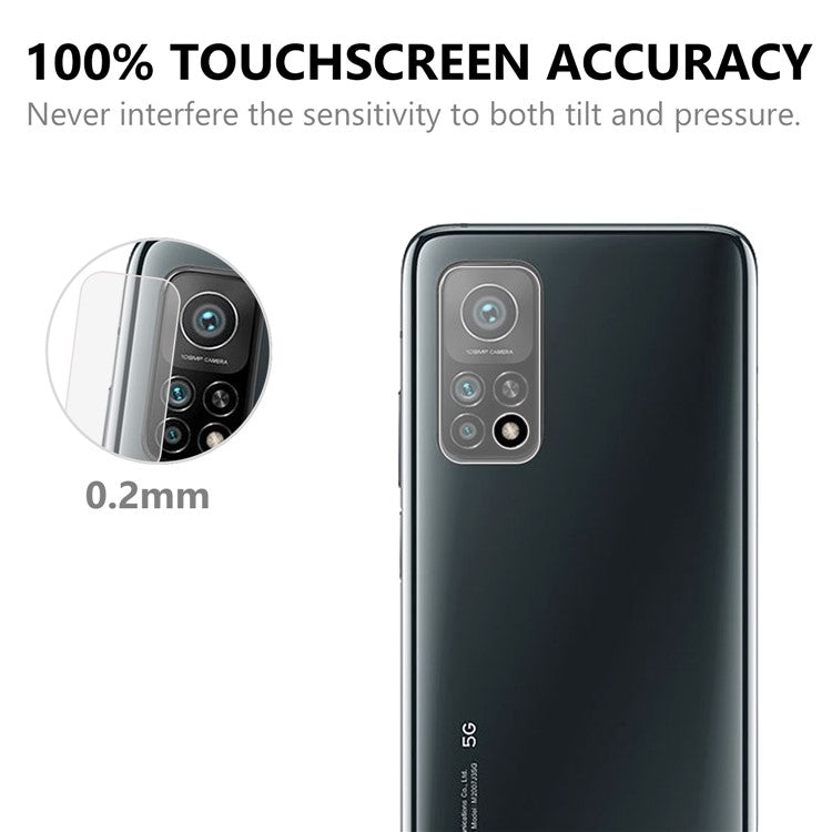 9H Hardness 0.2MM Tempered Glass Camera Lens Protector Film [Ultra Clear] for Xiaomi Mi 10T Pro 5G