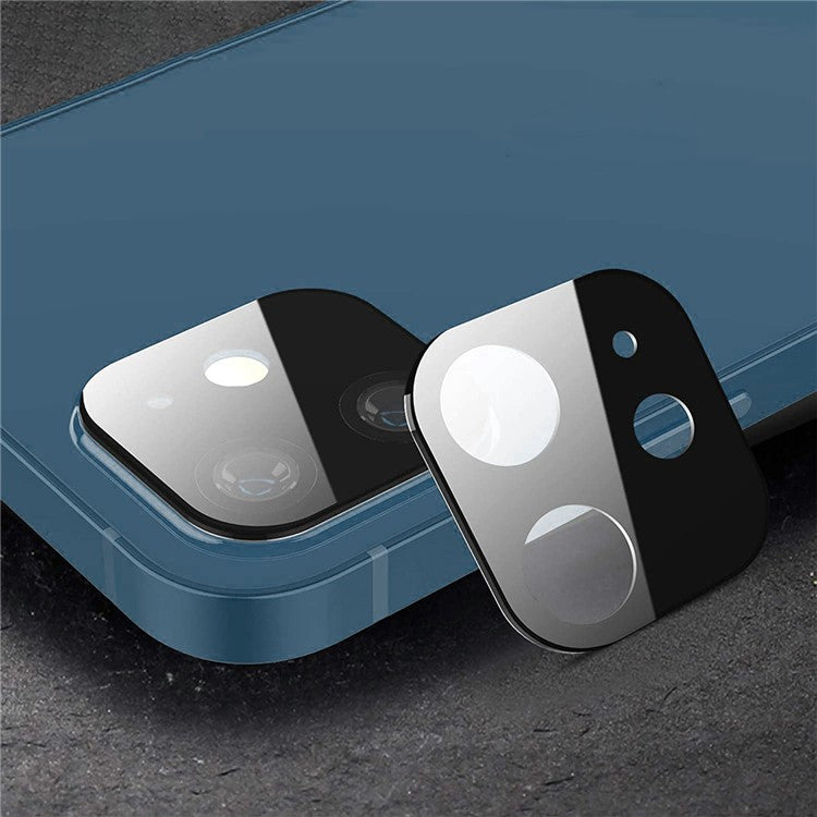 HAT PRINCE Full Coverage Silk Print Tempered Glass Camera Lens Protector for iPhone 12 Mini