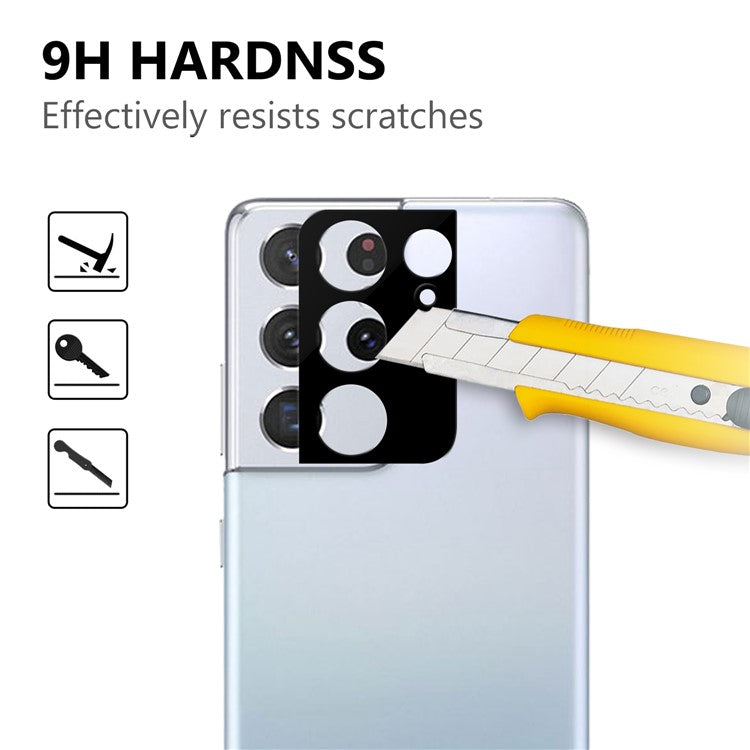 HD Camera Lens Protector for Samsung Galaxy S21 Ultra, Scratch-Resistant Tempered Glass Back Camera Protection