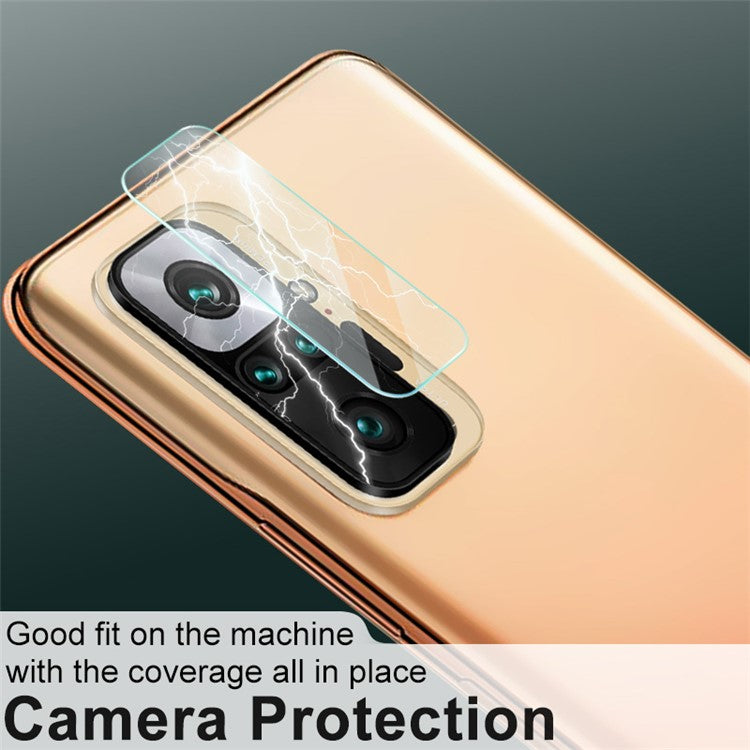 2Pcs/Pack IMAK Full Coverage Ultra Clear Camera Lens Protective Glass Film for Xiaomi Redmi Note 10 Pro 4G (India)/(Global)/Note 10 Pro Max