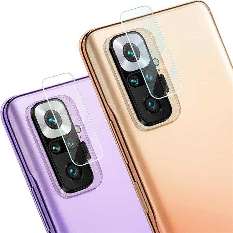 2Pcs/Pack IMAK Full Coverage Ultra Clear Camera Lens Protective Glass Film for Xiaomi Redmi Note 10 Pro 4G (India)/(Global)/Note 10 Pro Max