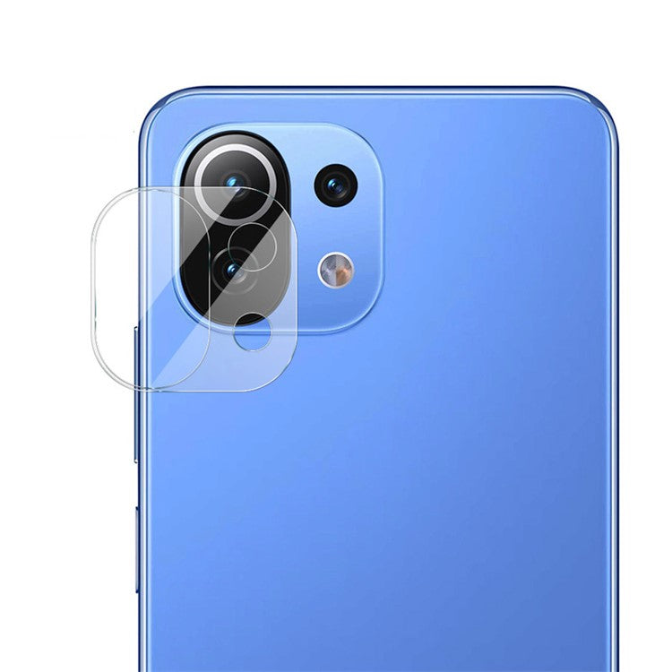 IMAK Anti-Scratch HD Tempered Glass Camera Lens Film + Lens Cap for Xiaomi Mi 11 Lite 5G / 4G / 11 Lite 5G NE