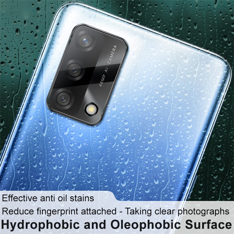 2pcs IMAK High Transparency Anti-Scratch Tempered Glass Lens Film for Oppo A74 4G / F19 4G