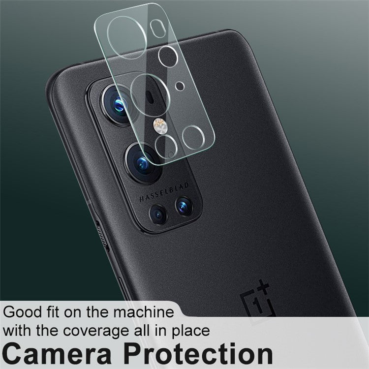 IMAK High Definition Anti-Scratch Tempered Glass Camera Lens Film + Lens Cap for OnePlus 9 Pro 5G