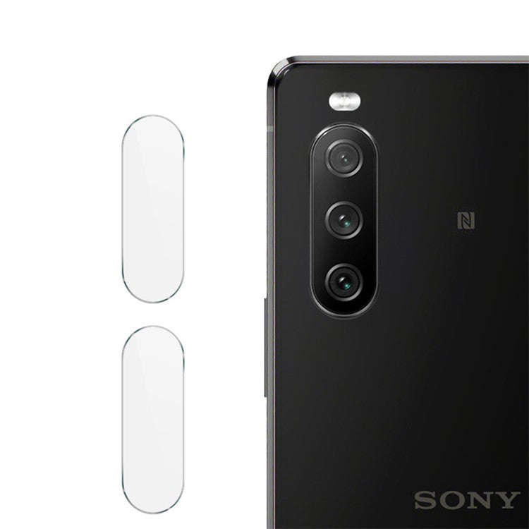 2Pcs/Pack IMAK Camera Lens Full Coverage High Transparency Protective Glass Film for Sony Xperia 10 III