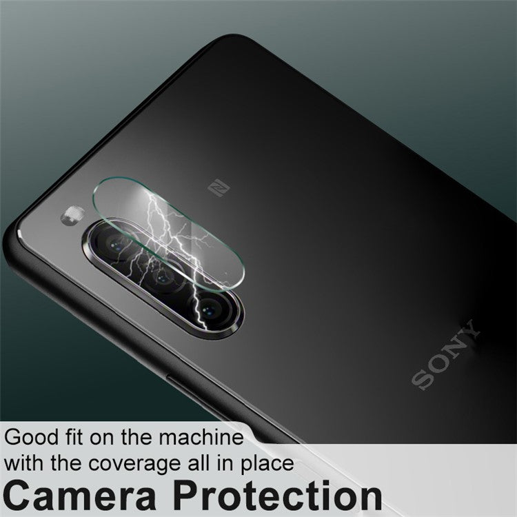 2Pcs/Pack IMAK Camera Lens Full Coverage High Transparency Protective Glass Film for Sony Xperia 10 III