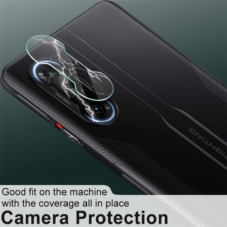 2pcs/Set IMAK High Definition Tempered Glass Camera Lens Film Protector for Xiaomi Redmi K40 Gaming