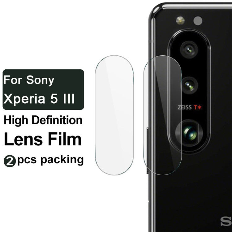 2pcs/Set IMAK Ultra Clear Full Screen Tempered Glass Camera Lens Protector Film for Sony Xperia 5 III