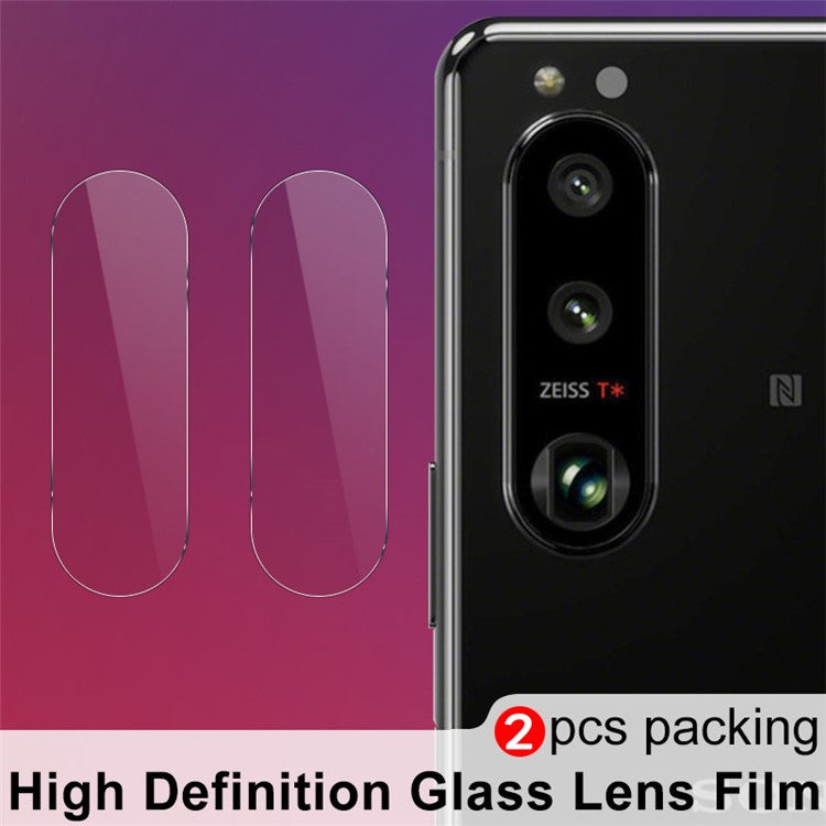 2pcs/Set IMAK Ultra Clear Full Screen Tempered Glass Camera Lens Protector Film for Sony Xperia 5 III