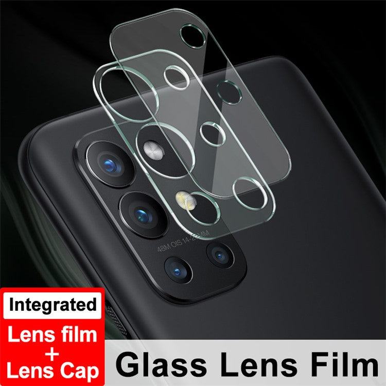 IMAK High Definition Anti-Scratch Tempered Glass Camera Lens Film + Acrylic Lens Cap for OnePlus 9R