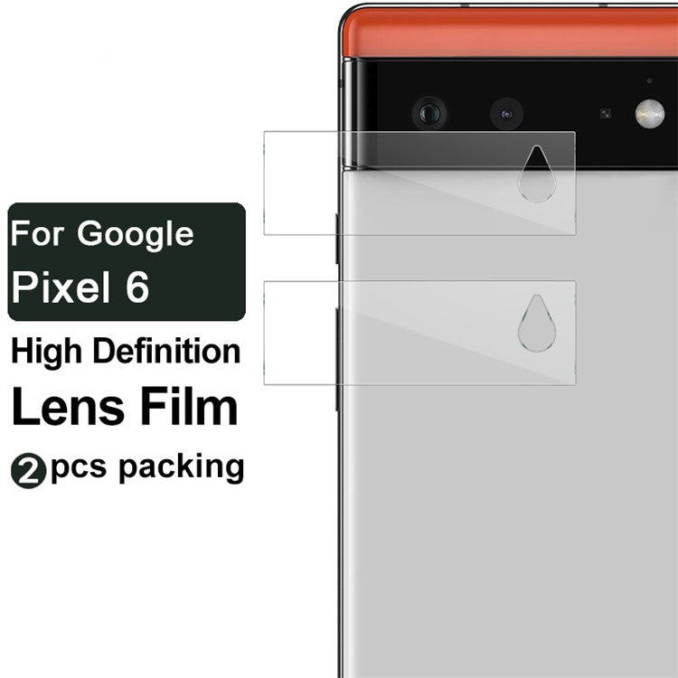 2Pcs/Pack IMAK High Definition Camera Lens Tempered Glass Film Protector for Google Pixel 6