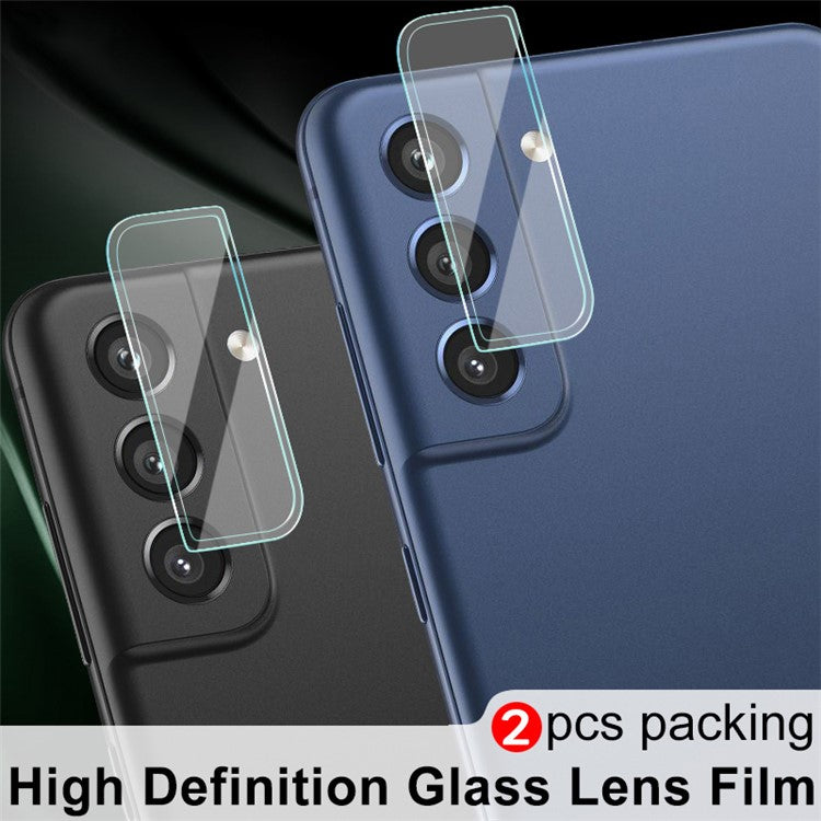 2Pcs/Pack IMAK Ultra Clear Camera Lens Protective Tempered Glass Film Cover for Samsung Galaxy S21 FE 5G