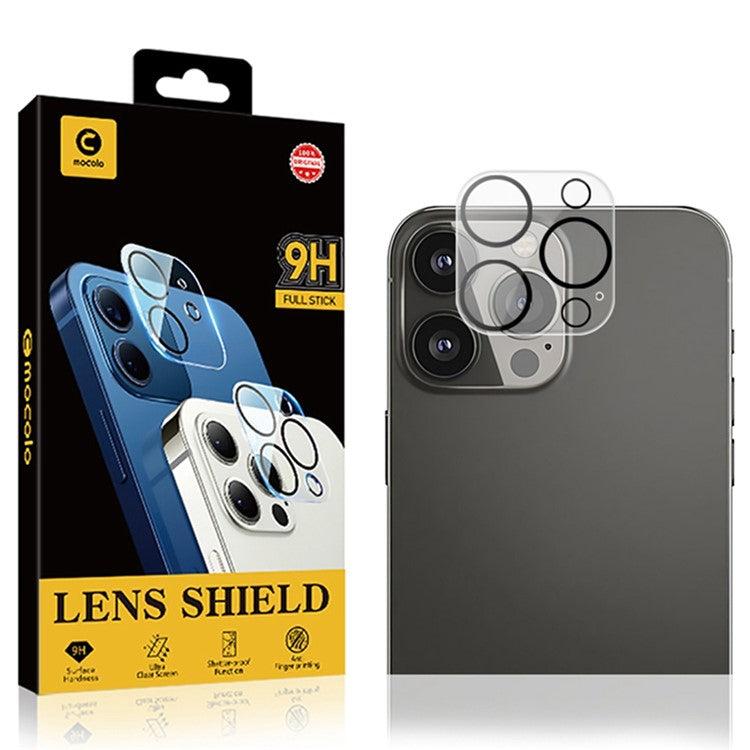 MOCOLO Tempered Glass Camera Lens Protector for iPhone 13 Pro 6.1 inch, Anti-explosion Silk Printing HD Lens Screen Film