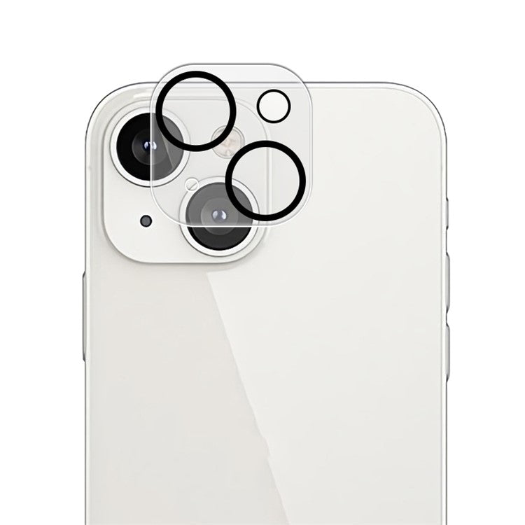 MOCOLO Camera Lens Film for iPhone 13 mini 5.4 inch, Silk Printing HD Explosion-proof Tempered Glass Camera Cover - Transparent