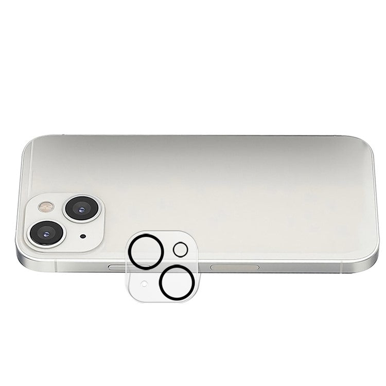 MOCOLO Camera Lens Film for iPhone 13 mini 5.4 inch, Silk Printing HD Explosion-proof Tempered Glass Camera Cover - Transparent