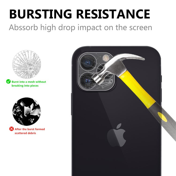 Ultra Clear Fingerprint-Proof Tempered Glass HD Camera Lens Films for iPhone 13 Pro Max 6.7 inch