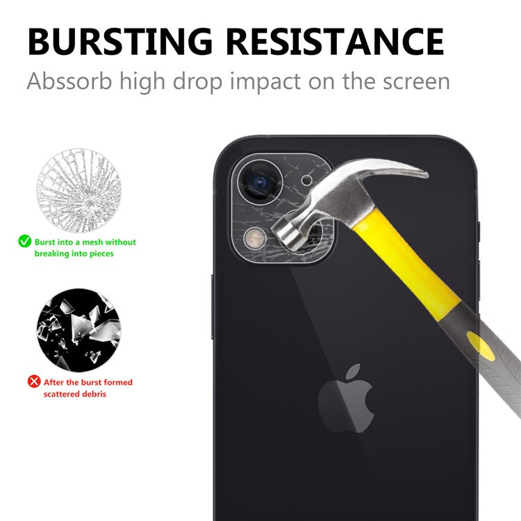 Ultra Clear Tempered Glass Explosion-Resistant HD Camera Lens Films for iPhone 13 mini 5.4 inch