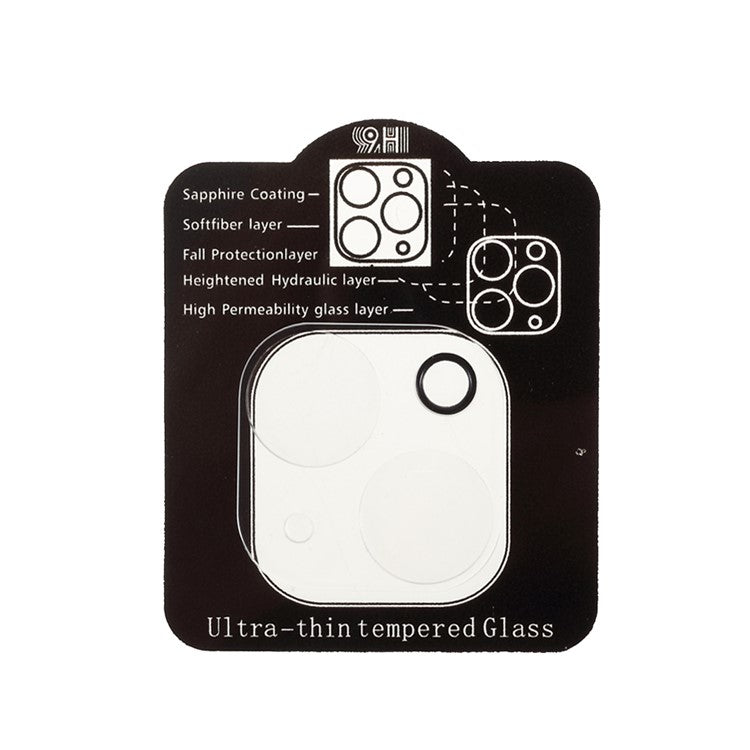 For iPhone 13 6.1 inch / 13 mini 5.4 inch Tempered Glass Camera Lens Protector Scratch Resistant 9H Hardness Lens Film