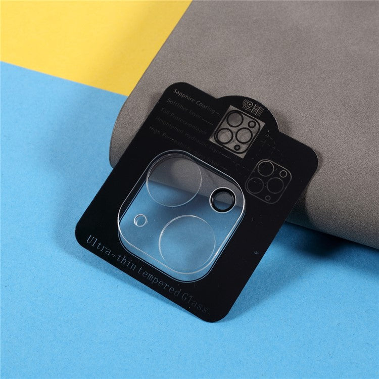 For iPhone 13 6.1 inch / 13 mini 5.4 inch Tempered Glass Camera Lens Protector Scratch Resistant 9H Hardness Lens Film