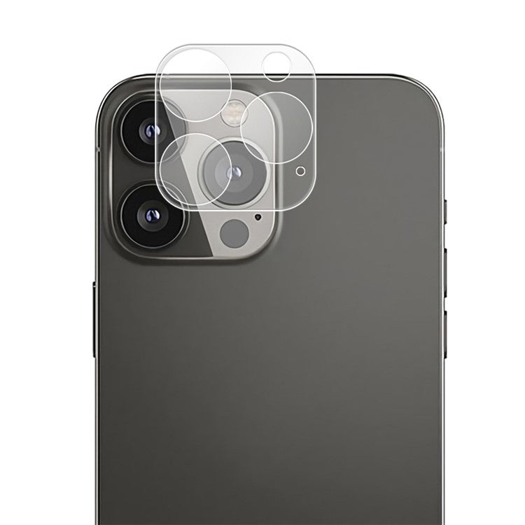 MOCOLO for iPhone 13 Pro 6.1 inch Silk Printing Camera Lens Protector HD Clear 9H Hardness Tempered Glass Back Lens Film - Transparent