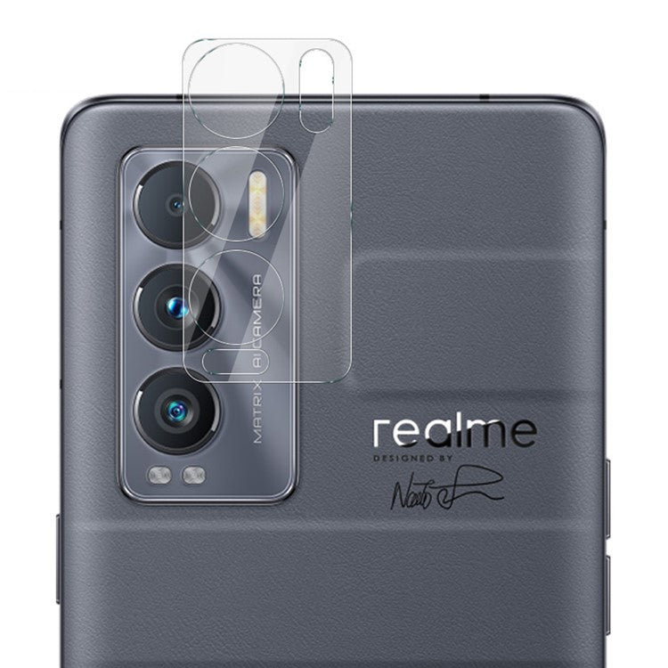 IMAK Wear-Resistant High Definition Tempered Glass Lens Film Covered with Ultra Clear Acrylic Lens Cap for Realme GT Explorer Master