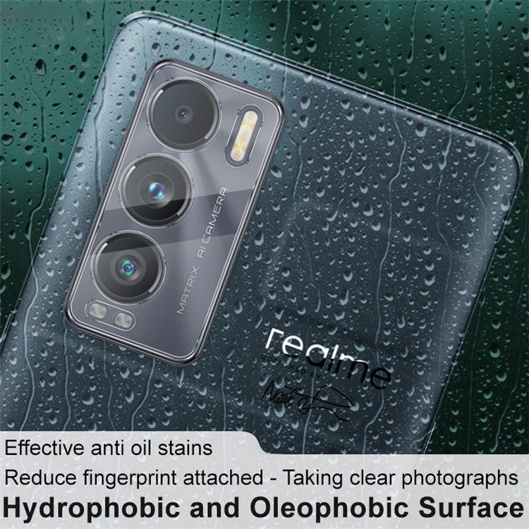 IMAK Wear-Resistant High Definition Tempered Glass Lens Film Covered with Ultra Clear Acrylic Lens Cap for Realme GT Explorer Master