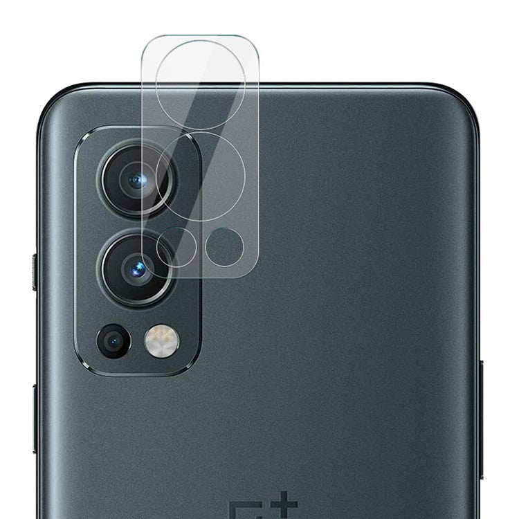 IMAK High Light Transmittance Full Coverage Tempered Glass Camera Lens Film with High Transparency Acrylic Lens Cap for OnePlus Nord 2 5G