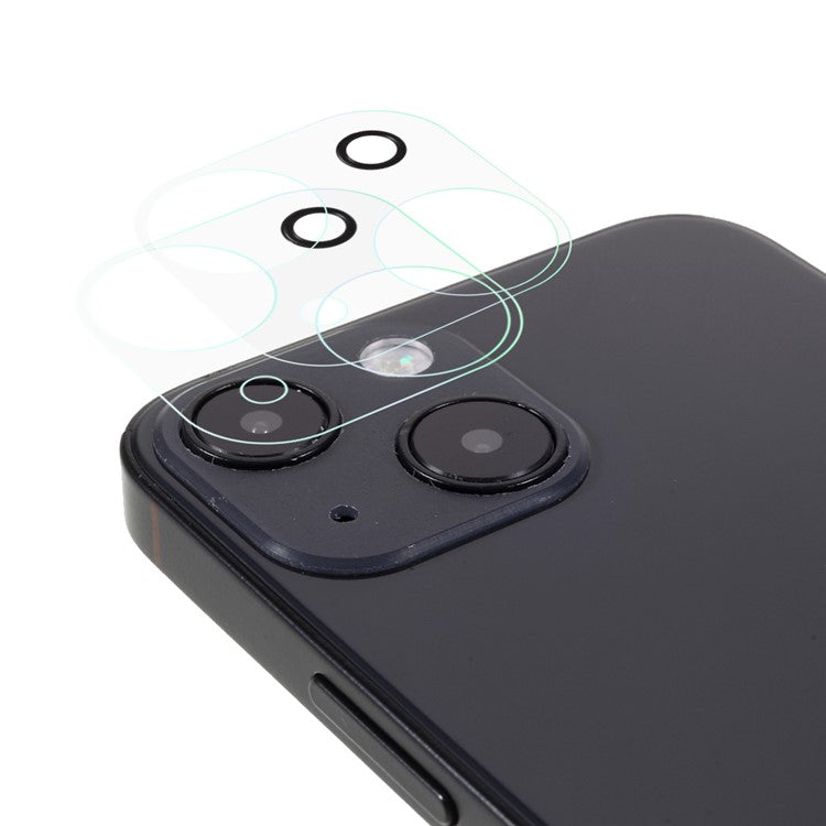 2pcs Full Covering Anti-Scratch Tempered Glass Camera Lens Film Protector for iPhone 13 6.1 inch