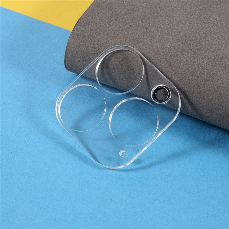 2pcs 9H 3D Scratch Resistant Tempered Glass Rear Camera Lens Film Ring for iPhone 13 Pro Max 6.7 inch