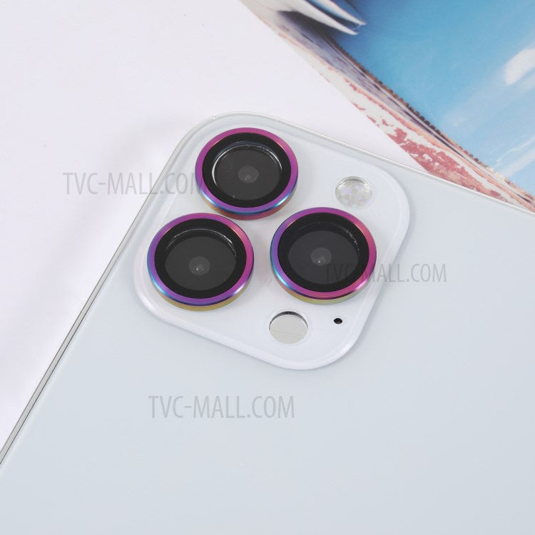 3pcs/Set Ultra Clear Monochrome AGC Glass Camera Lens Film Guard for iPhone 13 Pro 6.1 inch/13 Pro Max 6.7 inch - Multi-color