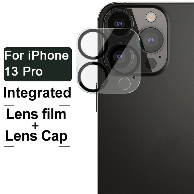 IMAK Tempered Glass Camera Lens Protective Film + Acrylic Lens Cap for iPhone 13 Pro / 13 Pro Max