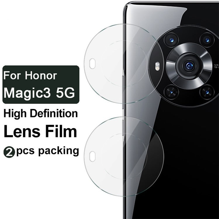 IMAK 2Pcs/Pack Scratches-Resistant Tempered Glass Camera Lens Protector for Honor Magic3