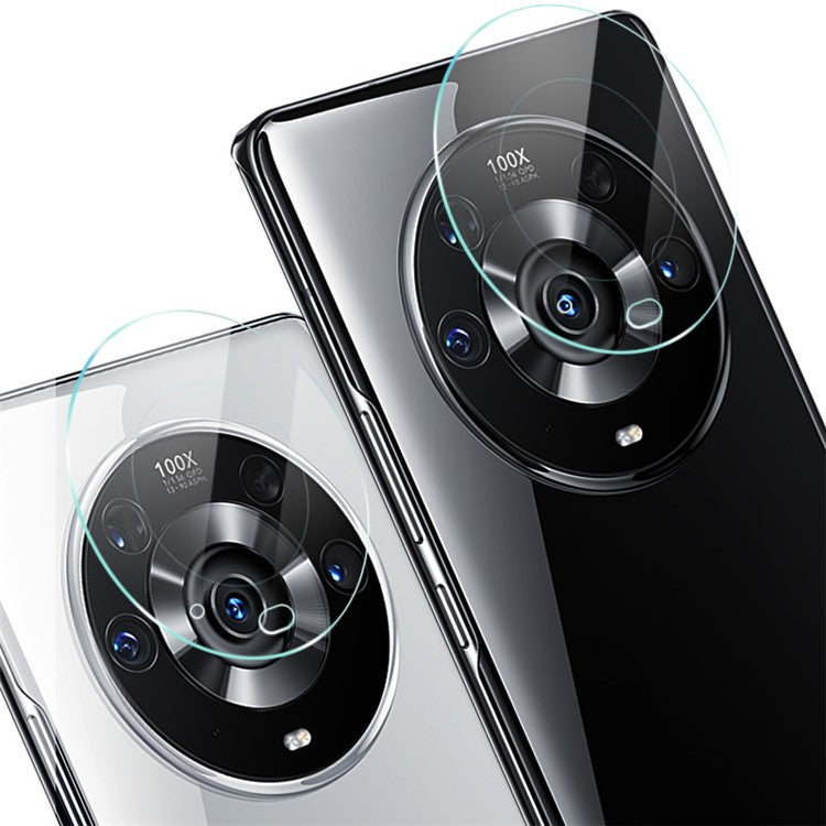 IMAK 2Pcs/Pack Ultra-Thin HD Clear Tempered Glass Camera Lens Protector Film for Honor Magic3 Pro