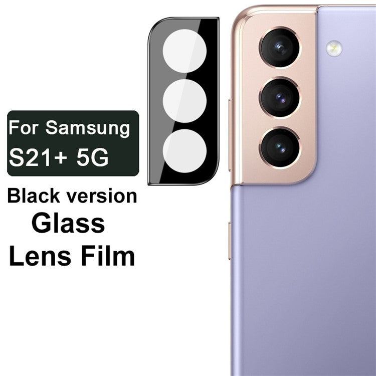 IMAK Anti-scratch Tempered Glass Camera Lens Protector Film (Black Version) for Samsung Galaxy S21+ 5G