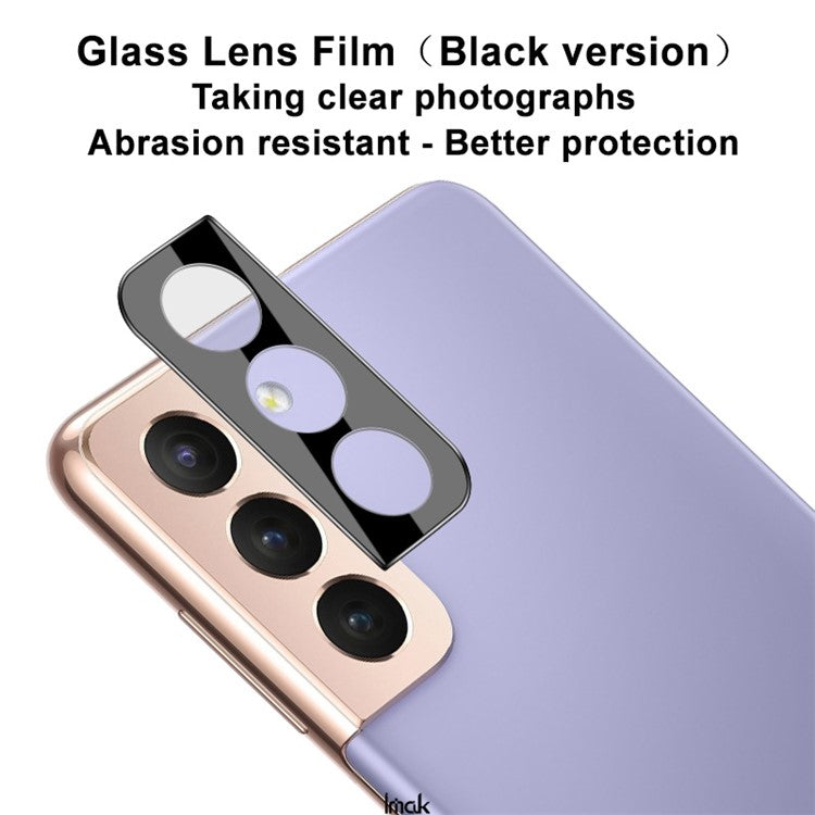 IMAK Anti-scratch Tempered Glass Camera Lens Protector Film (Black Version) for Samsung Galaxy S21+ 5G