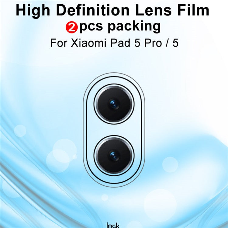 IMAK 2Pcs/Pack Ultra HD Tempered Glass Camera Lens Protector for Xiaomi Pad 5 / Pad 5 Pro