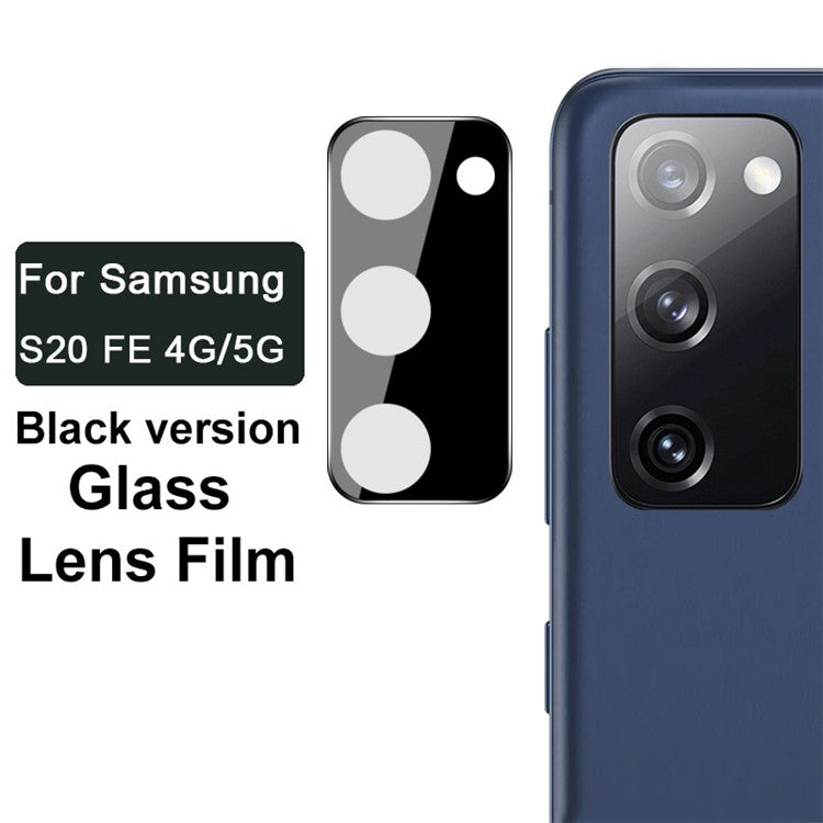 IMAK HD Clarity Bubble Free Tempered Glass Camera Lens Protector (Black Version) for Samsung Galaxy S20 Lite / S20 FE 4G / S20 FE 5G/S20 FE 2022