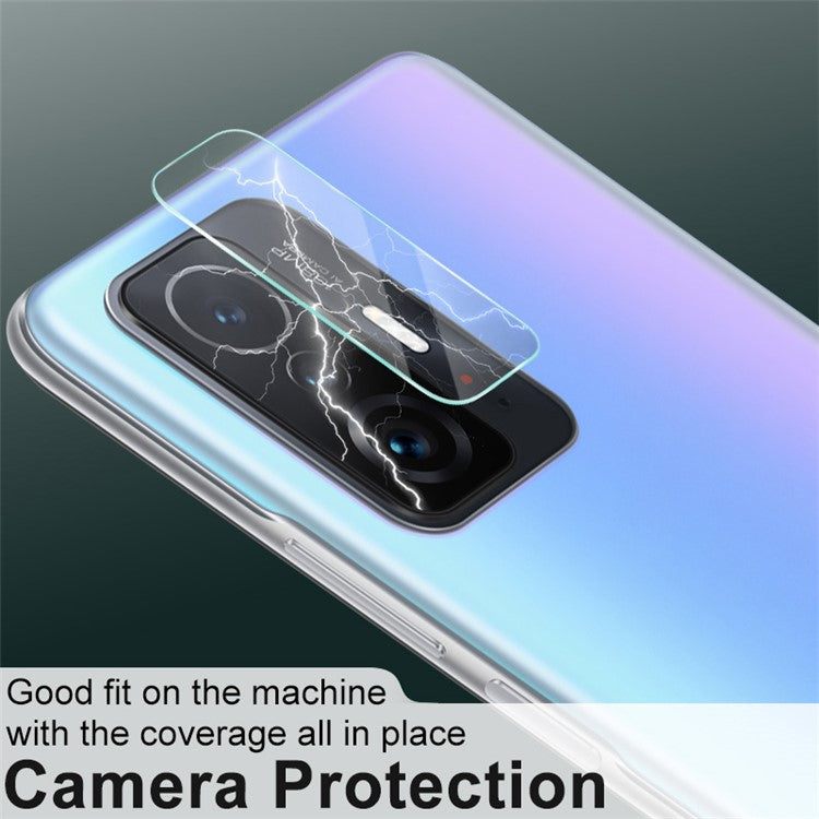 IMAK 2Pcs/Pack HD Bubble Free Anti-Scratch Tempered Glass Camera Lens Protector for Xiaomi 11T / 11T Pro