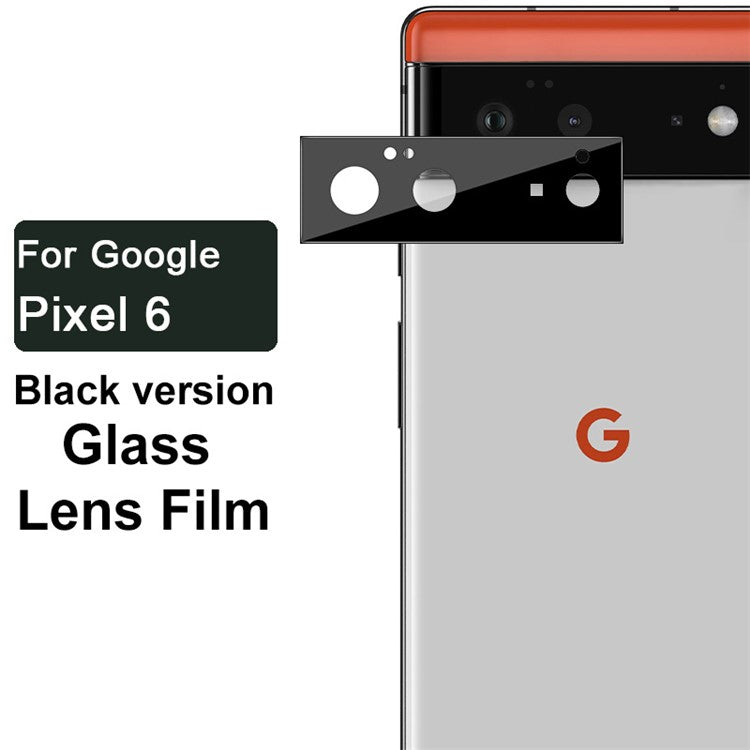 IMAK Anti-Scratch HD Tempered Glass Camera Lens Protector Film (Black Version) for Google Pixel 6