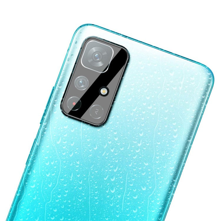 IMAK HD Anti-Scratch Tempered Glass Lens Film + Acrylic Lens Cap (Black Version) for Xiaomi Redmi Note 11 5G (China) (MediaTek)/Note 11T 5G/Note 11S 5G