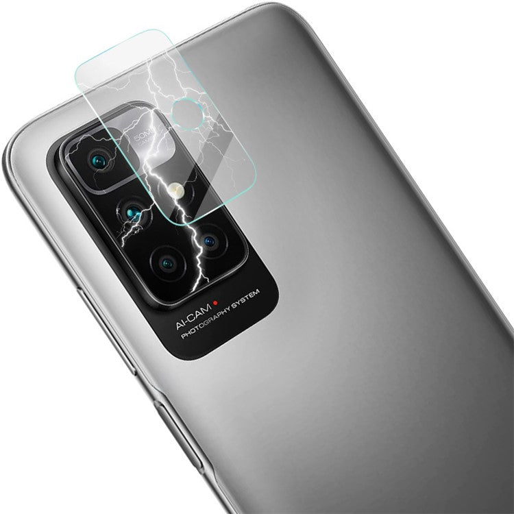 IMAK 2Pcs/Set HD Clear Full Edge to Edge Cover Tempered Glass Camera Lens Protector for Xiaomi Redmi 10 4G (Overseas Edition)