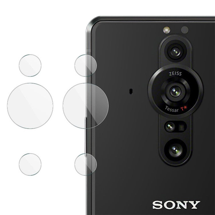 IMAK 2 Sets HD Clear Anti-Scratch Camera Tempered Glass Lens Film Protector for Sony Xperia Pro-I