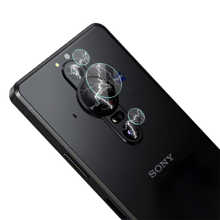 IMAK 2 Sets HD Clear Anti-Scratch Camera Tempered Glass Lens Film Protector for Sony Xperia Pro-I