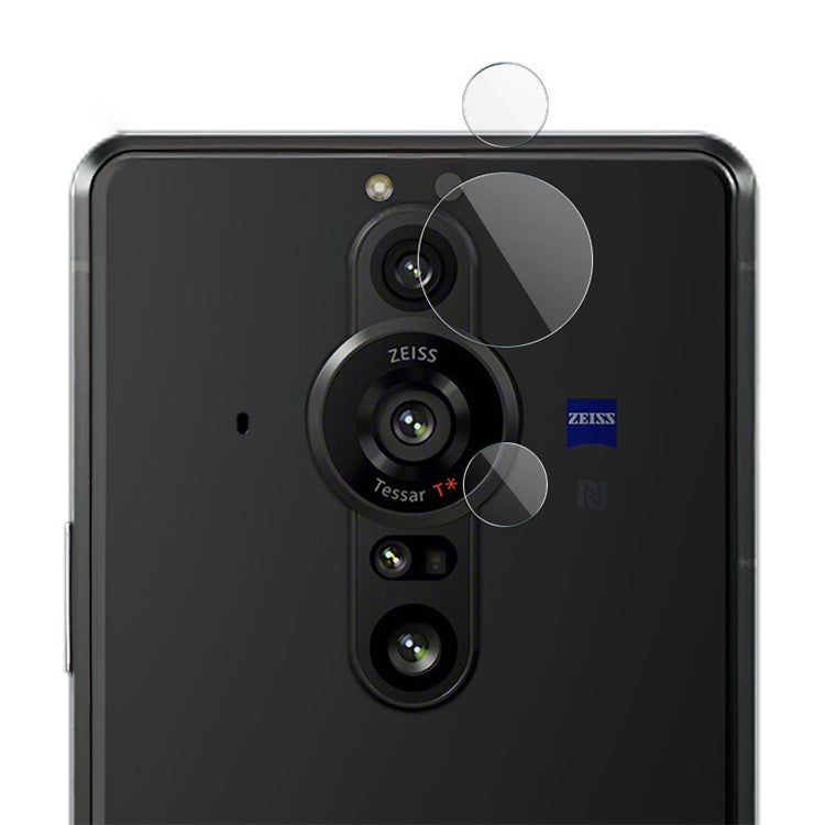 IMAK 2 Sets HD Clear Anti-Scratch Camera Tempered Glass Lens Film Protector for Sony Xperia Pro-I