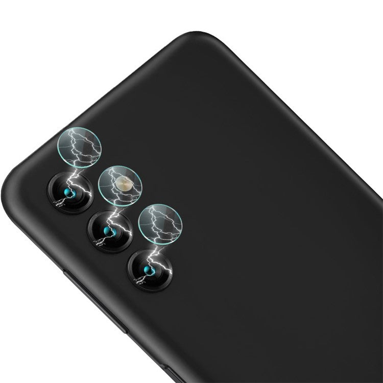 IMAK 2 Sets Full Coverage Abrasion-resitant Circle Tempered Glass Camera Lens Protectors for Samsung Galaxy A13 5G