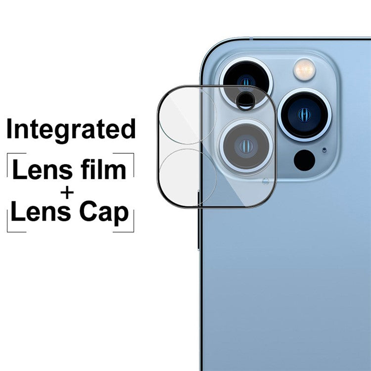 IMAK B Series Full Cover HD Clear Tempered Glass Camera Lens Film + Lens Cap for iPhone 13 Pro 6.1 inch/13 Pro Max 6.7 inch