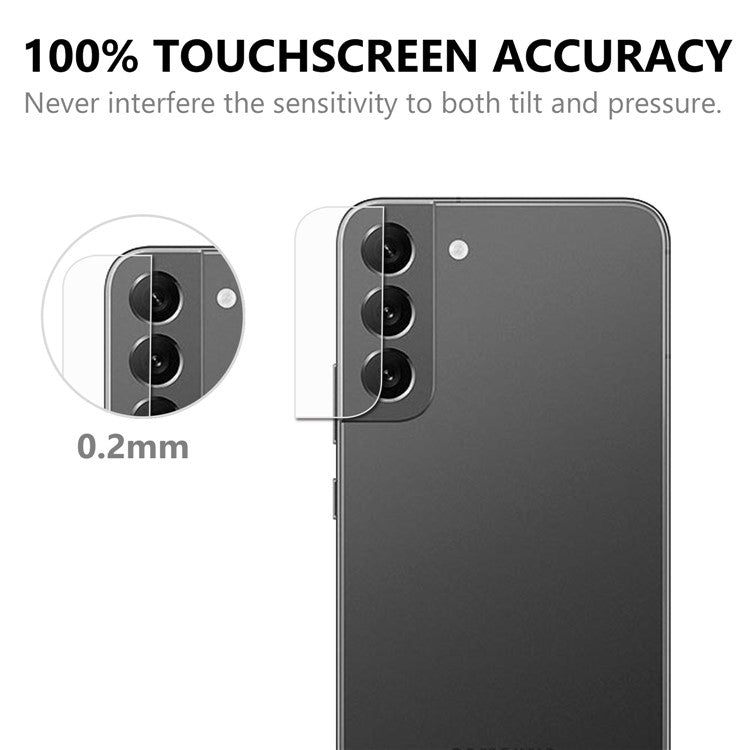 For Samsung Galaxy S22+ 5G Camera Lens Tempered Glass Film AGC Glass Full Coverage Protector