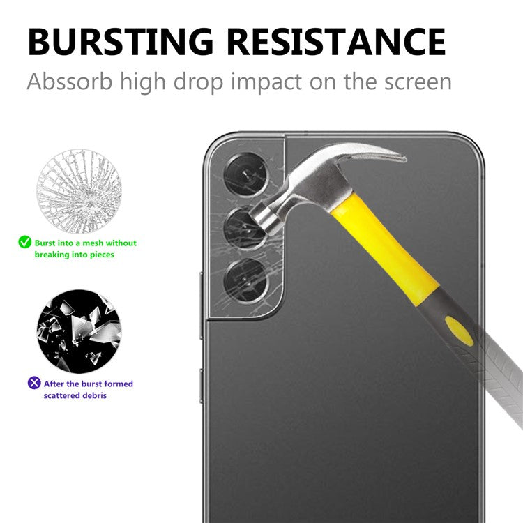 For Samsung Galaxy S22+ 5G Camera Lens Tempered Glass Film AGC Glass Full Coverage Protector